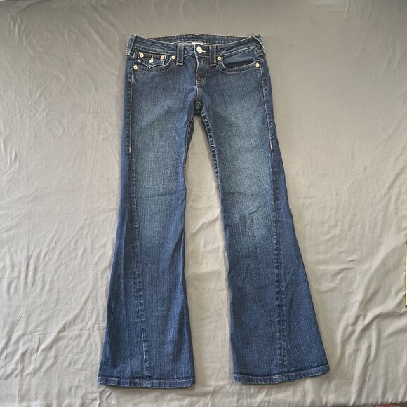 True Religion Blue Flare & Wide Leg Jeans - Picture 3 of 10